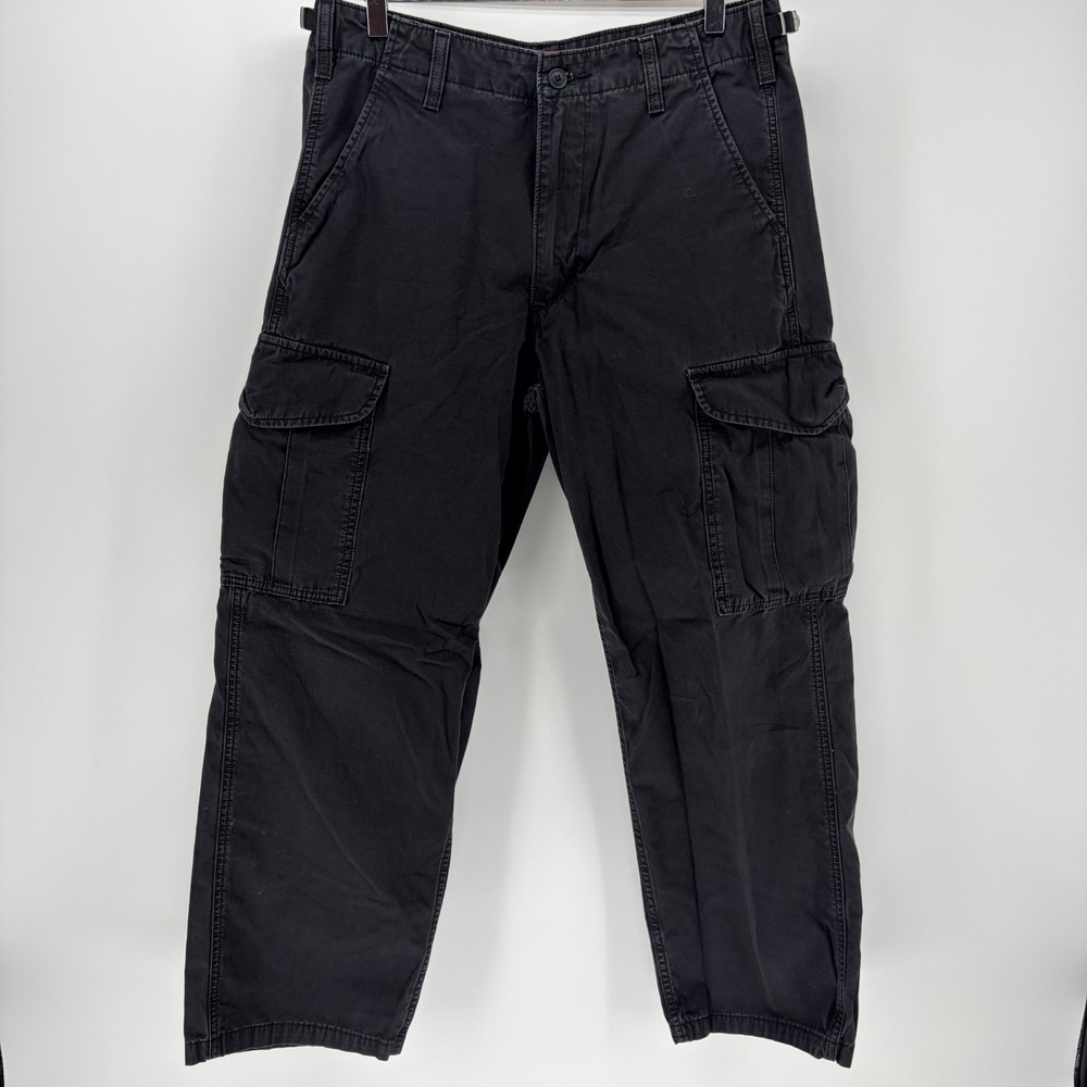 Levis XX Cargo Baggy Pants W32 L30 Black Relaxed Utility Streetwear